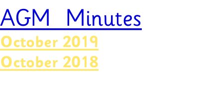 AGM  Minutes October 2019 October 2018